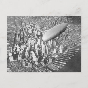 Carte Postale Manhattan Blimp