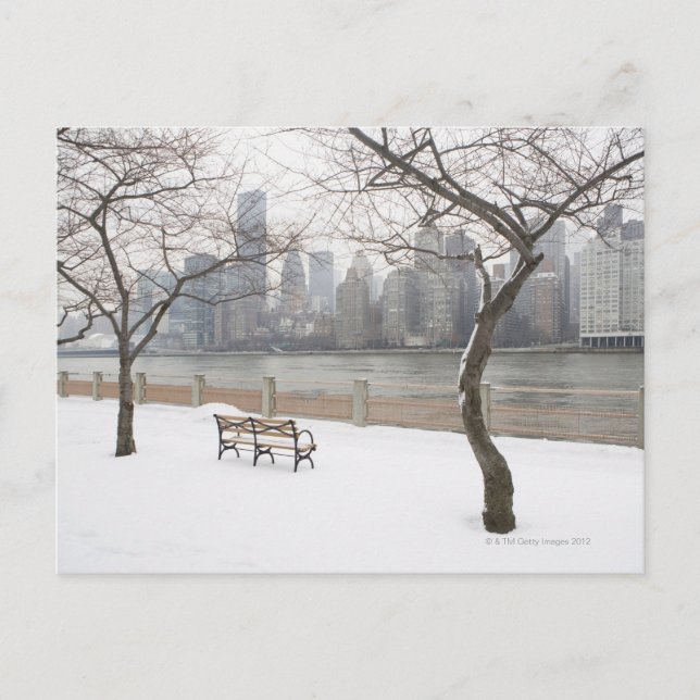 Carte Postale Manhattan en hiver (Devant)