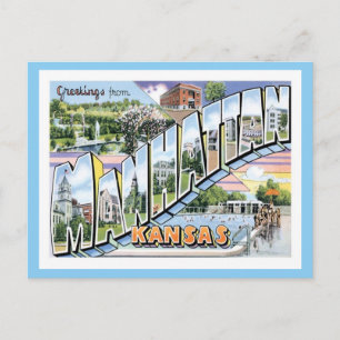 Carte Postale Manhattan Kansas Voyage Amérique City US