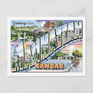 Carte Postale Manhattan Kansas Voyage Amérique City US