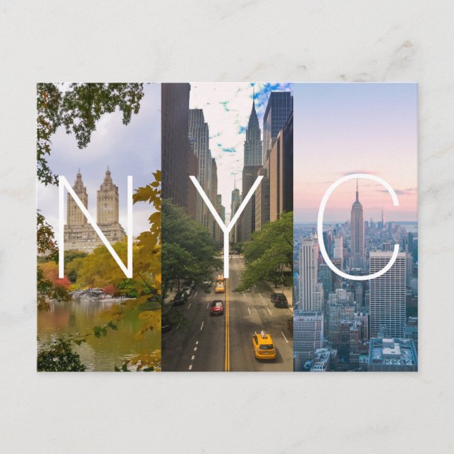 Carte Postale Manhattan New York (Devant)