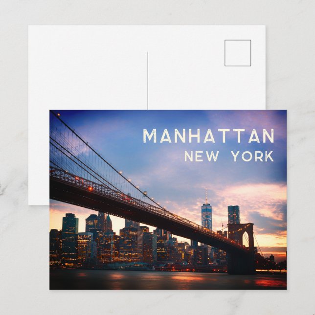 Carte Postale Manhattan - New York City (Devant / Derrière)