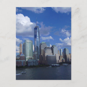 Carte Postale Manhattan NYC World Trade Centre WTC Hudson River