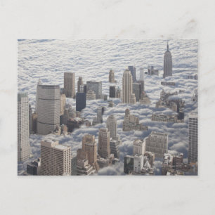 Carte Postale Manhattan sous ciel nuageux
