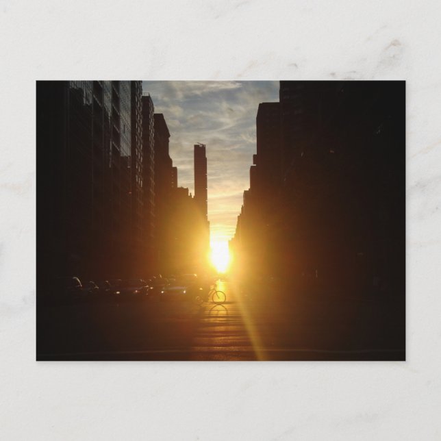 Carte postale Manhattanhenge (Devant)