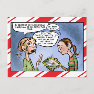 Carte Postale Manifestation du Vendredi Noir Accueil Cadeau