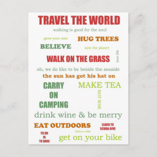 Carte Postale Manifeste de Camper vintage
