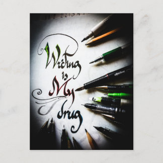 Carte Postale Manifeste de l'écrivain fou