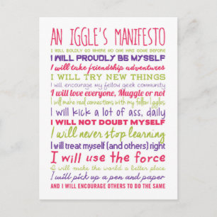 Carte postale Manifesto Iggle