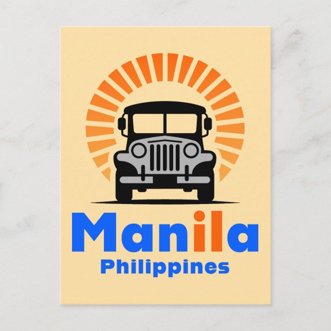 Carte Postale Manille Philippines Asie du Sud-Est (Devant)