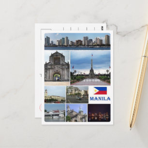 Carte Postale Manille - Philippines - Mosaic -