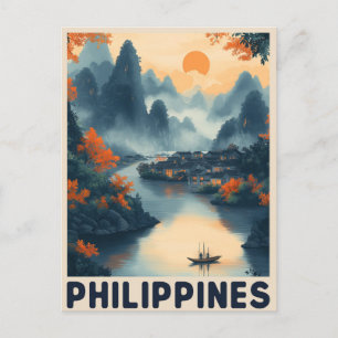Carte Postale Manille, Philippines - Voyage Rétro