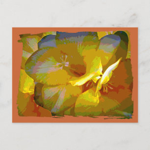Carte Postale Manipulation numérique de Freesia Jaune