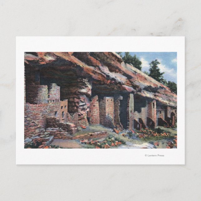 Carte Postale Manitou Springs, Colorado - Cliff Dwellings (Devant)