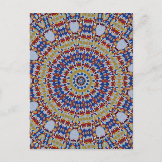 Carte Postale Manla yellow blue (Devant)