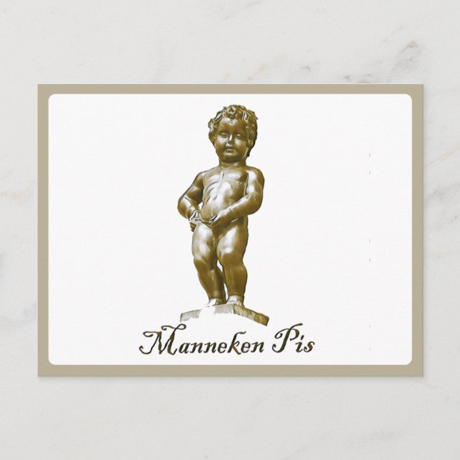 Carte Postale Manneken Pis - Belgique - Bruxelles - Bruxelles (Devant)