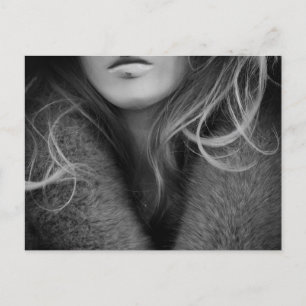 Carte Postale Mannequin en noir et blanc