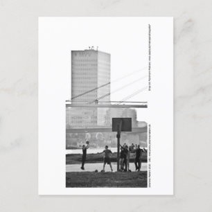 Carte Postale Mannheim - Basketballer am Neckar