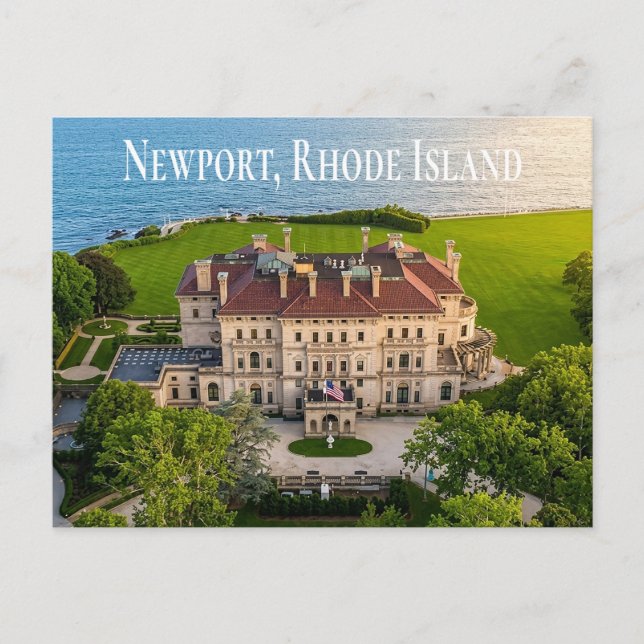 Carte Postale Manoir Breakers Newport RI Rhode Island (Devant)