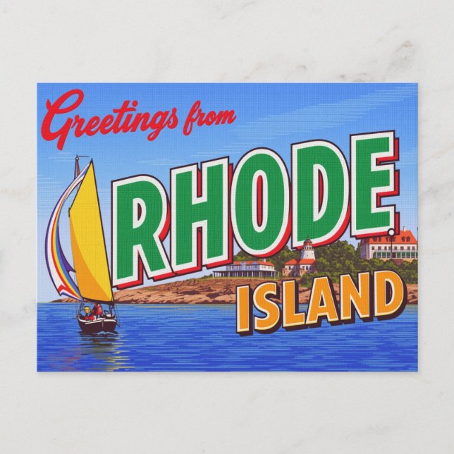 Carte Postale Manoir de voilier de Rhode Island (Devant)