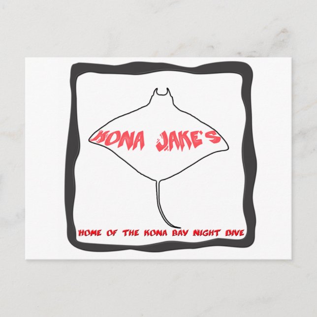 Carte postale Manta Ray Dive de Kona Jake (Devant)