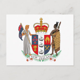 Carte postale Manteau d'armoiries de Nouvelle-Zéla