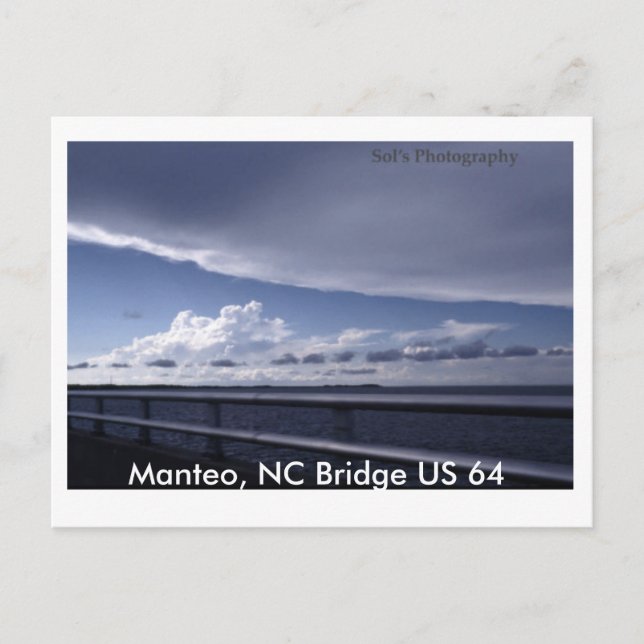 Carte Postale Manteo, NC Bridge US 64 (Devant)