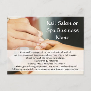 Carte Postale Manucure À Mains, Salon À ongles