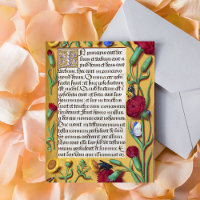 Manuscrit lumineux médiéval Évangile Saint-Jean