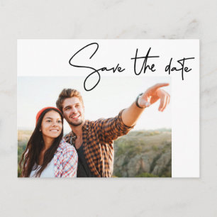 Carte Postale Manutention moderne Enregistrer la date Script Pho