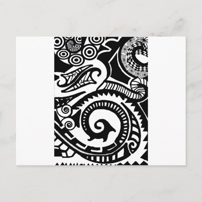 Carte Postale maori (Devant)