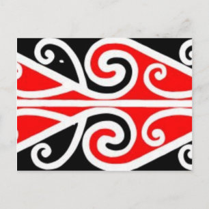 Carte Postale maori conçoit de l'art tribal pour vous