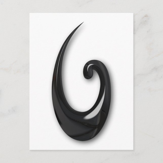 Carte Postale Maori-Poisson Hook-obsidian (Devant)
