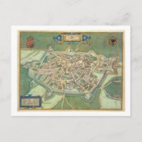 Map of Cambrai, from 'Civitates Orbis Terrarum' by