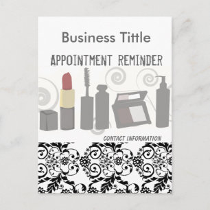 Carte Postale Maquillage professionnel en dentelle noire