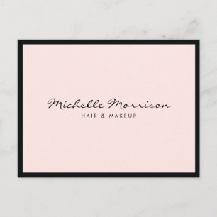 Carte Postale Maquillage rose vintage et beauté