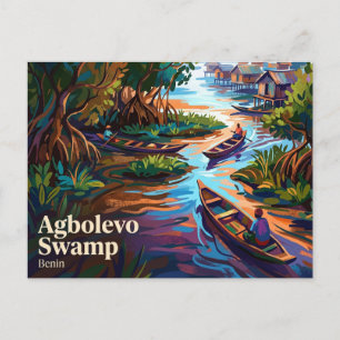 Carte Postale Marais d'Agbolevo, Ganvié Bénin