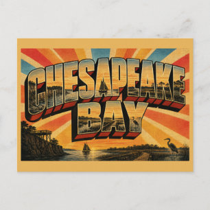 Carte Postale Marais de l'estuaire de la baie de Chesapeake Mary