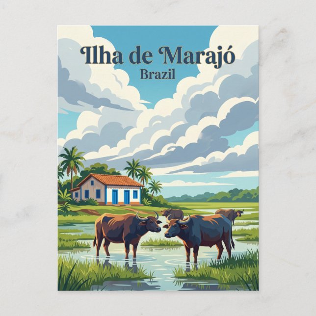 Carte Postale Marajó Brésil (Devant)