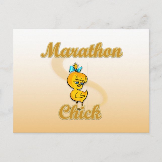 Carte Postale Marathon Chick (Devant)
