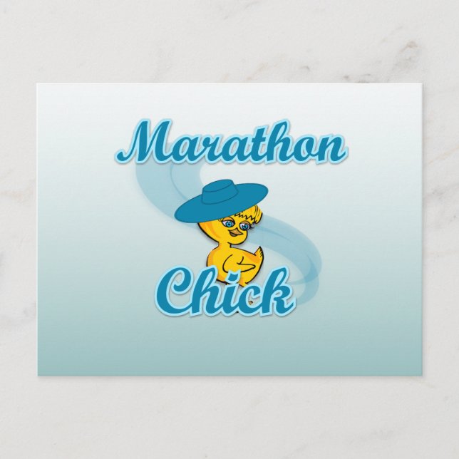 Carte Postale Marathon Chick #3 (Devant)