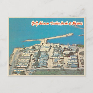 Carte Postale Marathon Florida Keys Vintage Trailer Park