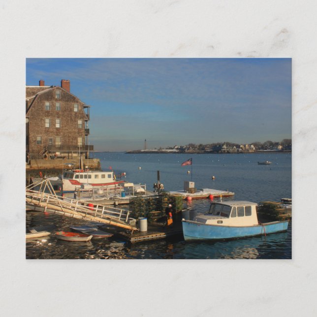 Carte Postale Marblehead MA Waterfront (Devant)