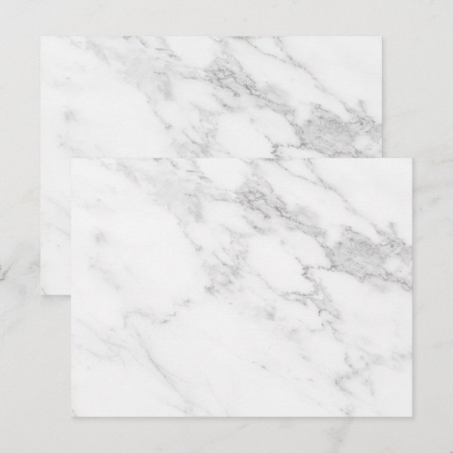 Carte Postale  Marbre blanc  (Devant / Derrière)
