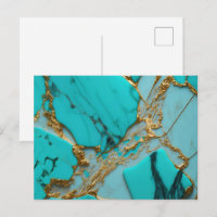 Marbre Turquoise aux Veines Dorées