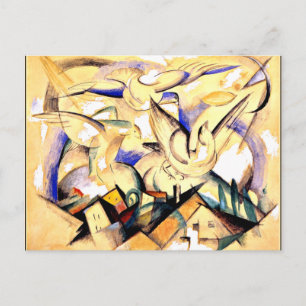 Carte Postale Marc - Oiseaux au-dessus du Village