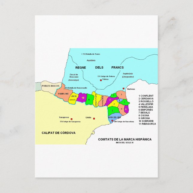 Carte Postale Marca Hispanica (Devant)