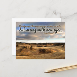 Carte Postale Marcel Proust Citation Inspirationnelle "Nouveaux 