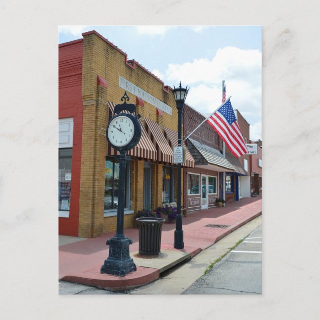 Carte Postale Marceline, Missouri, Main Street USA (Devant)