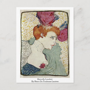 Carte Postale Marcelle Lendert Par Henri De Toulouse-Lautrec